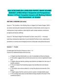 AQA GCSE ENGLISH LANGUAGE PAPER 2 MARK SCHEME 2026&sol;2027 &vert; 8700&sol;2 Writers' Viewpoints and Perspectives &vert; Version 1&period;0 Final &vert; Complete Answers with Marking Criteria &vert; Pass Guaranteed - A&plus; Graded