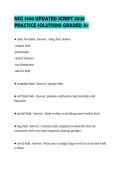 NSG 3100 UPDATED SCRIPT 2026 PRACTICE SOLUTIONS GRADED A&plus;