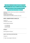 AQA GCSE COMBINED SCIENCE TRILOGY CHEMISTRY MARK SCHEMES 2026 &vert; Paper 1H &lpar;8464&sol;C&sol;1H&rpar; and Paper 2H &lpar;8464&sol;C&sol;2H&rpar; &vert; Version 1&period;0 Final &vert; Complete Combined Document &vert; Pass Guaranteed - A&plus; Graded