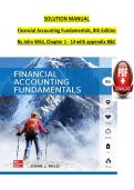Solution Manual for Financial Accounting Fundamentals&comma; 8th Edition&comma; by John Wild