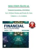 Financial Accounting &lpar;13th Edition&rpar; by C&period; William Thomas & Wendy M&period; Tietz &ndash; Complete Solution Manual for Chapters 1&ndash;12 PDF