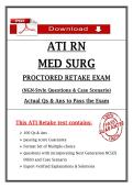 ATI RN Med Surg Proctored Retake 2 Exam &ndash; NGN Style Questions & Case Scenarios