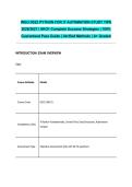 WGU D522 PYTHON FOR IT AUTOMATION STUDY TIPS 2026&sol;2027 &vert; SKO1 Complete Success Strategies &vert; 100&percnt; Guaranteed Pass Guide &vert; Verified Methods &vert; A&plus; Graded