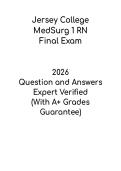 Jersey College MedSurg 1 RN Final Exam &vert; Medical-Surgical Nursing Study Guide PDF