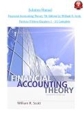Financial Accounting Theory &lpar;7th Edition&rpar; by William R&period; Scott & Patricia O'Brien &ndash; Complete Solution Manual for Chapters 1&ndash;13 PDF