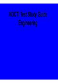 NOCTI Test Study Guide Engineering Complete Practice Questions Verified Answers Exam Preparation 2025&sol; 2026