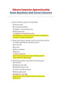 Alberta Carpenter Apprenticeship Practice Questions and Answers
