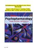 Psychopharmacology &lpar;4th Edition&rpar; &ndash; Jerry Meyer &colon; Instructor Test Bank Companion &vert; Comprehensive Exam Preparation &semi; Complete Assessment and Practice Question Bank for Psychopharmacology Students