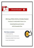 NSG 6440 Practicum IV Family Health&colon; Primary Care Final Exam & Test Bank &lpar;2026&sol;2027&rpar; &ndash; Course Materials