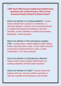 CSST Exam 2026 Actual Complete Real Verified Exam  Questions with verified Answers &lpar;100&percnt; Correct  Answers&rpar; Already Graded A&plus;&vert;&vert; Newest Exam&excl;&excl;&excl;