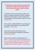CT DDS Med Cert Exam 2026 Actual Complete Real  Verified Exam Questions with verified Answers  &lpar;Correct Answers&rpar; Already Graded A&plus;&vert;&vert; Newest  Exam&excl;&excl;&excl; 