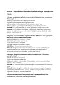 Module 1&colon; Foundations of Maternal-Child Nursing & Reproductive Health