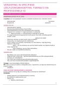 verdieping in de speciefieke zorgbehoeften&colon; farmaco en professionele ID &lpar;geslaagd&rpar;