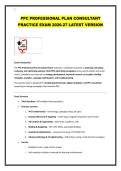 PPC PROFESSIONAL PLAN CONSULTANT PRACTICE EXAM 2026-27 LATEST VERSION