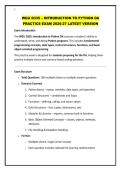 WGU D335 &ndash; INTRODUCTION TO PYTHON OA PRACTICE EXAM 2026-27 LATEST VERSION&period;