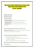 WGU D333 STUDY GUIDE WITH ACTUAL EXAM QUESTIONS AND ANSWERS 2026