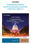 South-Western Federal Taxation 2026&colon; Corporations&comma; Partnerships&comma; Estates and Trusts &lpar;47th Edition&rpar; by James Nellen & Daniel Young &ndash; Complete Test Bank for Chapters 1&ndash;20 PDF