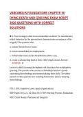 Varcarolis Foundations of Psychiatric Mental Health Nursing &ndash; Chapter 30&colon; Dying&comma; Death&comma; and Grieving &ndash; LATEST Exam Script with Practice Questions and Correct Solutions