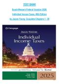 South-Western Federal Taxation 2026&colon; Individual Income Taxes &lpar;49th Edition&rpar; by James Young &ndash; Complete Test Bank for Chapters 1&ndash;20 PDF