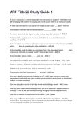 ARF Title 22 Study Guide 1  REVISED AND UPDATED FOR 2026&sol;2027 ACTUAL EXAM COMPLETE QUESTIONS AND CORRECT DETAILED ANSWERS &lpar;VERIFIED ANSWERS&rpar; &vert;ALREADY GRADED A&plus;&vert;&vert;BRAND NEW&excl;&excl;
