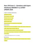 Nurs 250 Exam 2 &ndash; Questions with Expert  Solutions&vert;&vert; GRADED A&plus;&vert;&vert; LATEST  UPDATE 2026 