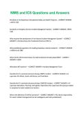 NIMS and ICS Questions and Answers&period;