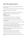 ARF Title 22 Study Guide 2  REVISED AND UPDATED FOR 2026&sol;2027 ACTUAL EXAM COMPLETE QUESTIONS AND CORRECT DETAILED ANSWERS &lpar;VERIFIED ANSWERS&rpar; &vert;ALREADY GRADED A&plus;&vert;&vert;BRAND NEW&excl;&excl;