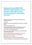 Mechanics Exam NEIEP 2026  UPDATE Verified Questions And  Answers &vert; With 100&percnt; Correct  Answers graded A&plus; Guaranteed  Success&excl;&excl;