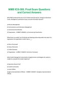 NIMS ICS-300&semi; Final Exam Questions and Correct Answers&period;