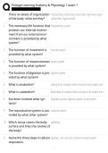 Portage Learning Anatomy & Physiology 1 exam 1 Exam &vert;&vert; 2026 &lpar;Actual Exam&rpar; Questions with verified Answers &vert; FREQUENTLY MOST TESTED QUESTIONS AND VERIFIED SOLUTIONS &commat; 2026 
