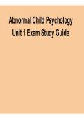 Abnormal Psychology Post Test Study Guide and Practice Questions 2026&ndash;2027 Complete Questions Verified Answers