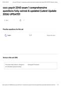 cscc psych 2340 exam 1 comprehensive questions fully solved & updated &lpar;Latest Update 2026&rpar; UPDATE&excl;&excl;