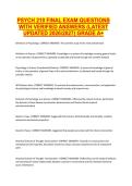 PSYCH 210 FINAL EXAM QUESTIONS WITH VERIFIED ANSWERS &lpar;LATEST UPDATED 20262027&rpar; GRADE A&plus;