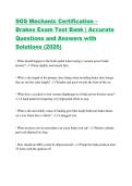 SOS Mechanic Certification &ndash; Brakes Exam Test Bank &vert; Accurate Questions and Answers with Solutions &lpar;2026&rpar;