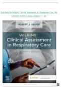 Wilkins&rsquo; Clinical Assessment in Respiratory Care &lpar;9th Edition&rpar; by Albert J&period; Heuer &ndash; Complete Test Bank for Chapters 1&ndash;21 PDF