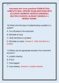 Instrument tech nccer questions&excl; EXAM ACTUAL  COMPLETE REAL VERIFIED EXAM QUESTIONS WITH  ACCURATE ANSWERS &lpar;VERIFIED ANSWERS&rpar; &vert;  MULTIPLE CHOICES &vert; ALREADY GRADED A&plus; &vert;  NEWEST EXAM&excl;&excl;&excl; 