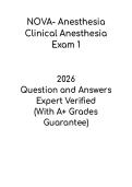 NOVA&colon; Clinical Anesthesia Exam 1 &vert; Study Guide and Practice PDF