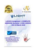 LJU4804 Assignment 1 &lpar;COMPLETE ANSWERS&rpar; Semester 1 2026 &lpar;250655&rpar; - DUE 30 March 2026&semi;100&percnt; trusted&comma; comprehensive and complete reliable solution with clear explanation
