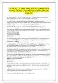 Certify Teacher Exam Study with all Correct & 100&percnt; Verified Answers &vert;Actual Complete Exam &vert;Already Graded A&plus;