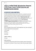 APWA Certified Public Infrastructure Inspector &lpar;CPII&rpar; Exam &vert; Latest Verified Questions and Detailed Correct Answers