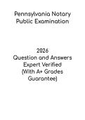 Pennsylvania Notary Public Examination &vert; Study Guide PDF