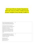 EAS Exam &lpar;Diverse Student Populations&rpar; With All Correct & 100&percnt; Verified Answers &vert;Actual Complete Exam &vert;Already Graded A&plus;