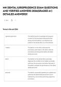 MN DENTAL JURISPRUDENCE EXAM QUESTIONS AND VERIFIED ANSWERS 2026&lpar;GRADED A&plus;&rpar; DETAILED ANSWERS&excl;&excl;