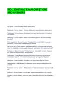 BIOL 300 FINAL EXAM QUESTIONS AND ANSWERS
