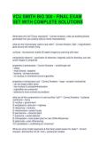VCU SMITH BIO 300 - FINAL EXAM SET WITH COMPLETE SOLUTIONS