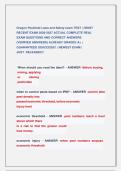 Oregon Pesticide Laws and Safety exam TEST &vert;&vert; MOST  RECENT EXAM 2026-2027 ACTUAL COMPLETE REAL               EXAM QUESTIONS AND CORRECT ANSWERS                       &lpar;VERIFIED ANSWERS&rpar; ALREADY GRADED A&plus; &vert;  GUARANTEED SSUCCESS&excl;&excl; &vert; NEWEST EXAM &vert;            