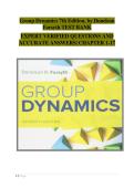 Group Dynamics &lpar;Donelson Forsyth&comma; 7th Edition&rpar; &ndash; Full Chapter-by-Chapter Test Bank &vert; In-Depth Exam Preparation with Verified Questions and Answers for Chapters 1&ndash;17