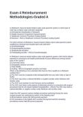 Exam 4 Reimbursement Methodologies-Graded A