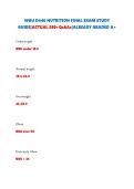 WGU D440 NUTRITION FINAL EXAM STUDY GUIDE&vert;ACTUAL 280&plus;Qs&As&vert;ALREADY GRADED A&plus;