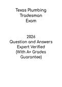Texas Plumbing Tradesman &vert; Comprehensive Study Guide and Practice PDF